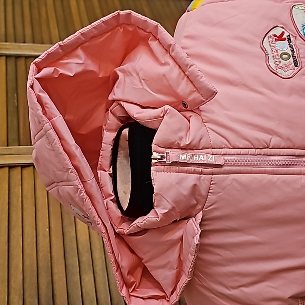 NWOT very warm girl's puffer jacket long removable hood ski snow winter long - Picture 7 of 15